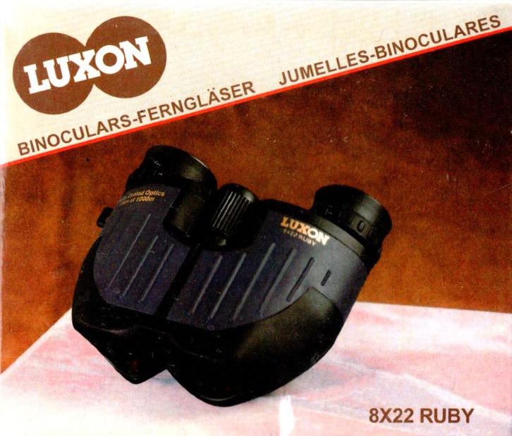 Luxon 8x22 Ruby Porro Prism Mini Compact Verrekijker (Nieuw), Audio, Tv en Foto, Fotografie | Fotostudio en Toebehoren, Nieuw