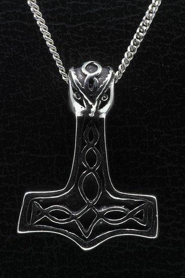 Zilveren Hamer van Thor - 1 ketting hanger, Sieraden, Tassen en Uiterlijk, Kettinghangers, Verzenden