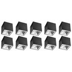 Opbouwspot 10 Pack - Pragmi Cliron Pro - GU10 Fitting -, Metaal of Aluminium, Nieuw, Ophalen of Verzenden, Led