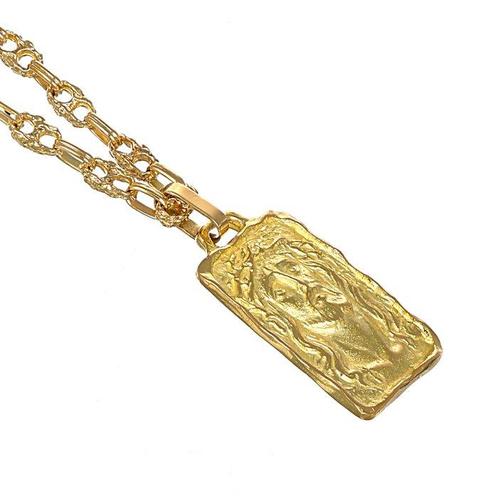 Ketting met hanger - 18 karaat Geel goud, Sieraden, Tassen en Uiterlijk, Antieke sieraden