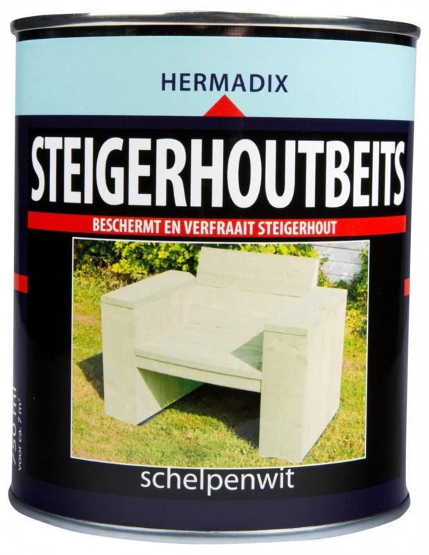 Steigerhoutbeits Schelpenwit 750 ml, Doe-het-zelf en Verbouw, Verf, Beits en Lak, Nieuw, Ophalen of Verzenden