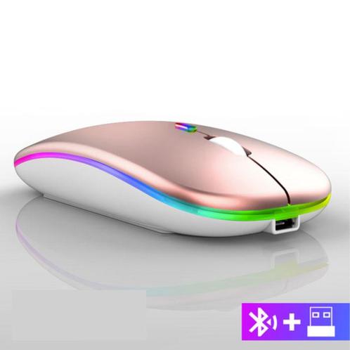 Draadloze RGB Muis - 2.4GHz / 1600DPI / Optisch /, Computers en Software, Muizen, Nieuw, Verzenden