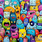 Alex Dudek (XX) - Monster Friends, Antiek en Kunst