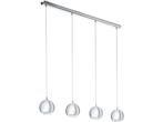 EGLO Conessa - Hanglamp - 4 Lichts - Chroom - Helder, Verzenden, Zo goed als nieuw