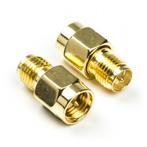 RP SMA adapter (v/m) - Nedis (Verguld, 2 stuks), Verzenden, Nieuw
