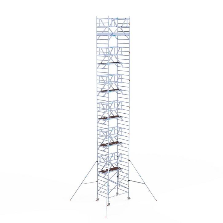 Rolsteiger Professional 135x190 14,2m werkhoogte vrijstaand, Doe-het-zelf en Verbouw, Steigers, Rolsteiger of Kamersteiger, Nieuw