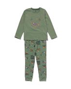 HEMA Kinder pyjama glow in the dark bisons groen, Nieuw, Verzenden