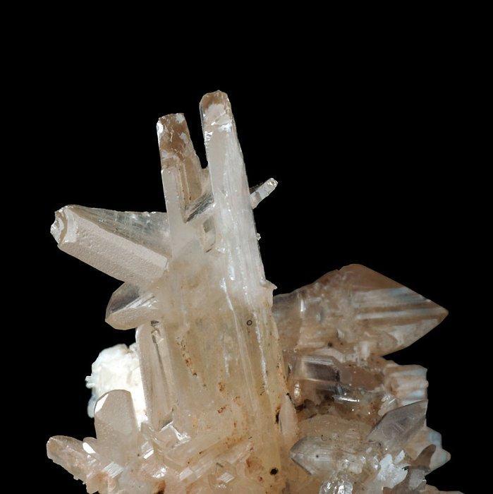 Cerussite xx, Wulfenite xx Kristallen op matrix - Hoogte: 40, Verzamelen, Mineralen en Fossielen