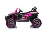 Kinderauto, BEACH BUGGY roze, 4wd, BlueTooth,RC, leder, eva!, Ophalen of Verzenden, Nieuw