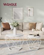 Set van 2 Salontafel / bijzettafel - robuust stalen frame -, Verzenden, Nieuw