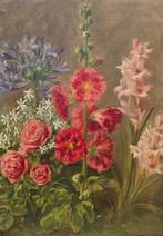 European school (c.1910) - Floral symphony in pink and mauve, Antiek en Kunst