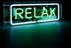 Neon Sign - RELAX - Lamp - Glas, Antiek en Kunst