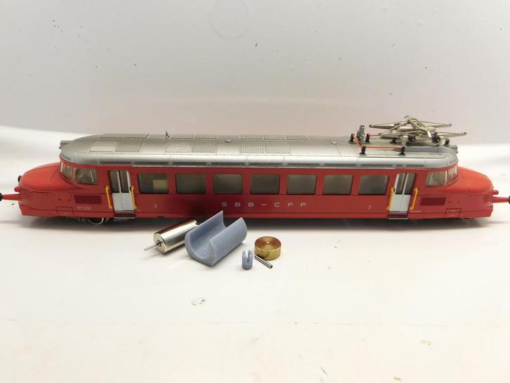 micromotor HM004C Märklin / Hamo oude model RBe 2/4, RCe, Hobby en Vrije tijd, Modeltreinen | H0, Gelijkstroom, Overige typen