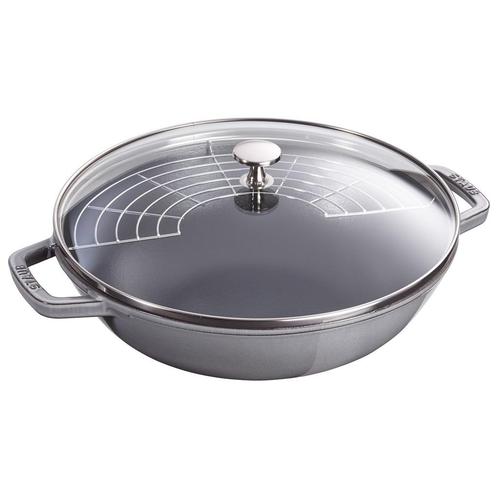 GGM Gastro | STAUB | SPECIALITIES - Wok met glazen deksel -, Huis en Inrichting, Keuken | Potten en Pannen, Verzenden