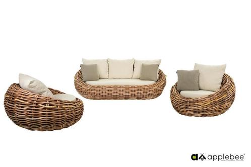 Apple Bee Cocoon loungeset Bouclé |, Tuin en Terras, Tuinsets en Loungesets, Ophalen of Verzenden