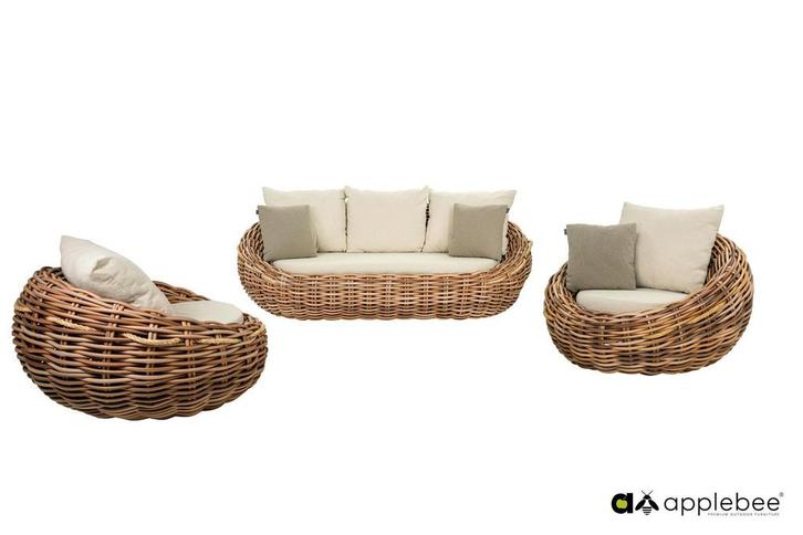 Apple Bee Cocoon loungeset Bouclé * Sale * |, Tuin en Terras, Tuinsets en Loungesets, Ophalen of Verzenden
