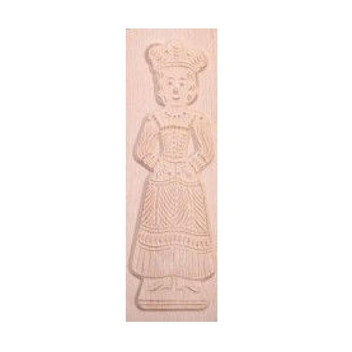 Speculaasplank Groot Pop Vrouw 30,5x10cm., Hobby en Vrije tijd, Taarten en Cupcakes maken, Nieuw, Verzenden