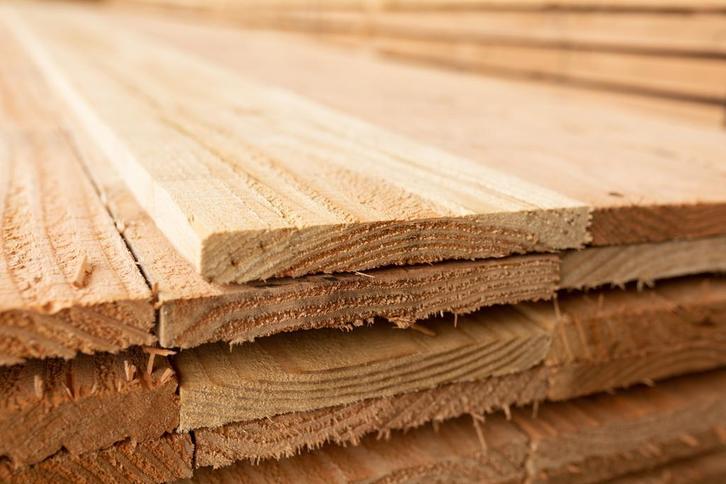 HOUT ACTIE! Douglas plank 22x200mm €2,64 per m1, Doe-het-zelf en Verbouw, Hout en Planken, Overige houtsoorten, 300 cm of meer