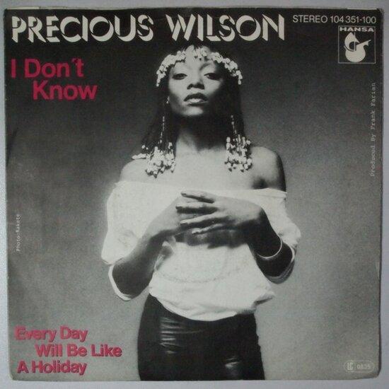 Precious Wilson - I dont know - Single, Cd's en Dvd's, Vinyl Singles, Verzenden