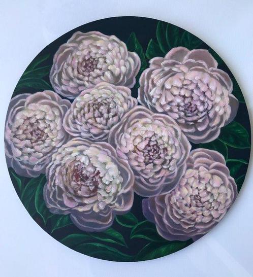 Irina Gauss (XXI) - Enchanting Peonies, Antiek en Kunst, Kunst | Schilderijen | Klassiek