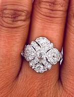 Zonder Minimumprijs - Ring Platina Diamant (Natuurlijk), Sieraden, Tassen en Uiterlijk, Ringen, Nieuw
