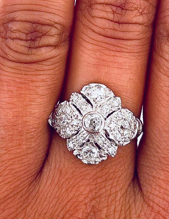Zonder Minimumprijs - Ring Platina Diamant (Natuurlijk), Sieraden, Tassen en Uiterlijk, Ringen