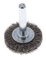 Staaldraad Gegolfde Ronde Staalborstel Diameter 30 mm/ As 6, Verzenden, Nieuw