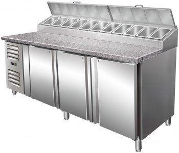 Pizzawerkbank met 3 deuren | 60x40 cm roosters Saro, Zakelijke goederen, Horeca | Keukenapparatuur, Verzenden