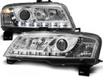 Koplampen Fiat Stilo 3drs 01-08 Devil Eyes real DRL LED Chro, Ophalen of Verzenden, Nieuw