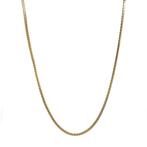 Gouden slangcollier 42.5 cm 14 karaat, Verzenden, Zo goed als nieuw, Goud, Goud