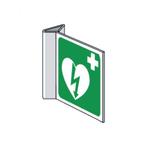 AED haaks bord - 15 x 15 cm, Ophalen of Verzenden, Nieuw