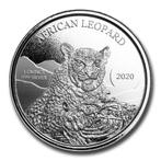 Ghana African Leopard 1 oz 2020 (10.000 oplage), Postzegels en Munten, Munten | Afrika, Zilver, Losse munt, Overige landen, Verzenden
