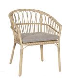Stapelbare Dining Tuinstoel Lenco Bamboo Look Wicker The, Verzenden, Nieuw