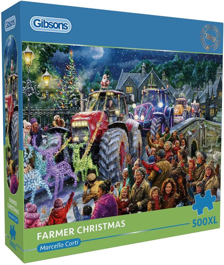 Marcello Corti - Farmer Christmas Puzzel (500XL stukjes) |, Hobby en Vrije tijd, Denksport en Puzzels, Nieuw, Verzenden