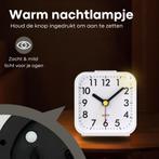 Tyme Wekker Analoog - Zonder Tikgeluid - Met Alarm - Incl., Ophalen of Verzenden, Zo goed als nieuw