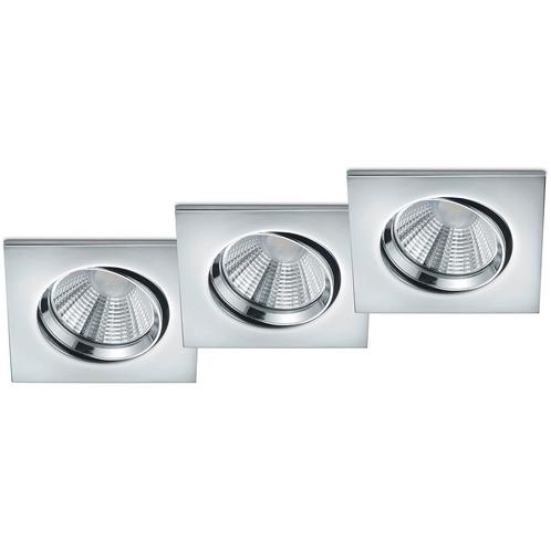 LED Spot 3 Pack - Inbouwspot - Trion Paniro - Vierkant 5W -, Huis en Inrichting, Lampen | Spots, Plafondspot of Wandspot, Nieuw