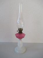 Brevette L& B - Olielamp - Antieke olielamp - koper en glas