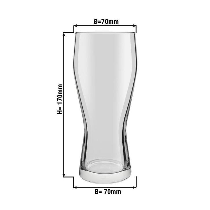GGM Gastro | (6 stuks) Bierglas - BEER SPECIALS - 400 ml |, Huis en Inrichting, Keuken | Servies, Effen, Nieuw, Glas of Glazen