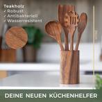Keukengerei set - Kookgerei set - Hout - WALDWERK, Huis en Inrichting, Verzenden, Zo goed als nieuw