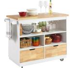 Keukentrolley met Lades, Planken & Kruidenrek – 110 cm, Huis en Inrichting, Verzenden, Nieuw