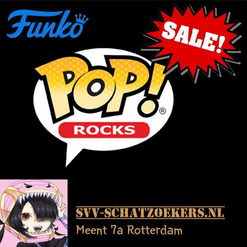 Funko Pop Rocks Sale!!, Verzamelen, Muziek, Artiesten en Beroemdheden, Nieuw, Pop, Beeldje of Miniatuur, Ophalen of Verzenden