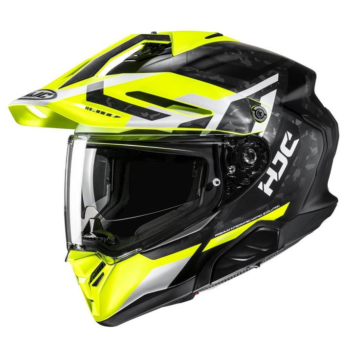 HJC RPHA 60 Dakar Zwart Wit Geel Adventure Motorhelm, Motoren, Kleding | Motorhelmen, XXL, Nieuw met kaartje, HJC, Offroadhelm