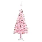 vidaXL Kunstkerstboom met verlichting en kerstballen 150 cm, Diversen, Kerst, Verzenden, Nieuw