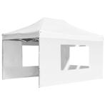 Partytent inklapbaar met wanden 4,5x3 m aluminium wit, Verzenden, Nieuw, 2 meter of meer, Partytent