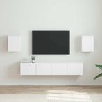 vidaXL TV Wandkast 2 pcs Wit 30 x 31 x 40 cm Bewerkt hout, Huis en Inrichting, Kasten | Televisiemeubels, Minder dan 50 cm, Verzenden