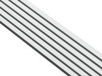 Wandpaneel wit gelakt Basic met zwart vilt | 240 of 278cm, Verzenden, Nieuw in verpakking