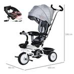 2 In 1 Kinder Driewieler Jogger Met Stuursysteem Hengelmand