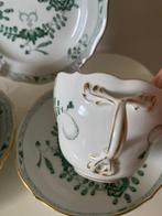 Meissen - Mok (6) - Porselein - Twee bekers met 2 borden