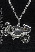 Zilveren Motor met kuip ketting hanger, Sieraden, Tassen en Uiterlijk, Verzenden, Nieuw