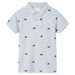 vidaXL Kinderpoloshirt  116 gemêleerd grijs, Verzenden, Nieuw